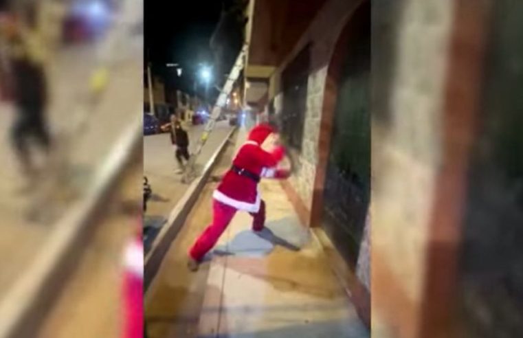 Papai Noel participa de operação e prende suspeitos de tráfico de drogas