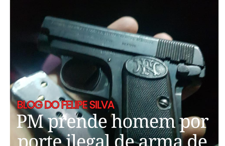 PM prende homem por porte ilegal de arma de fogo, em Bananeiras