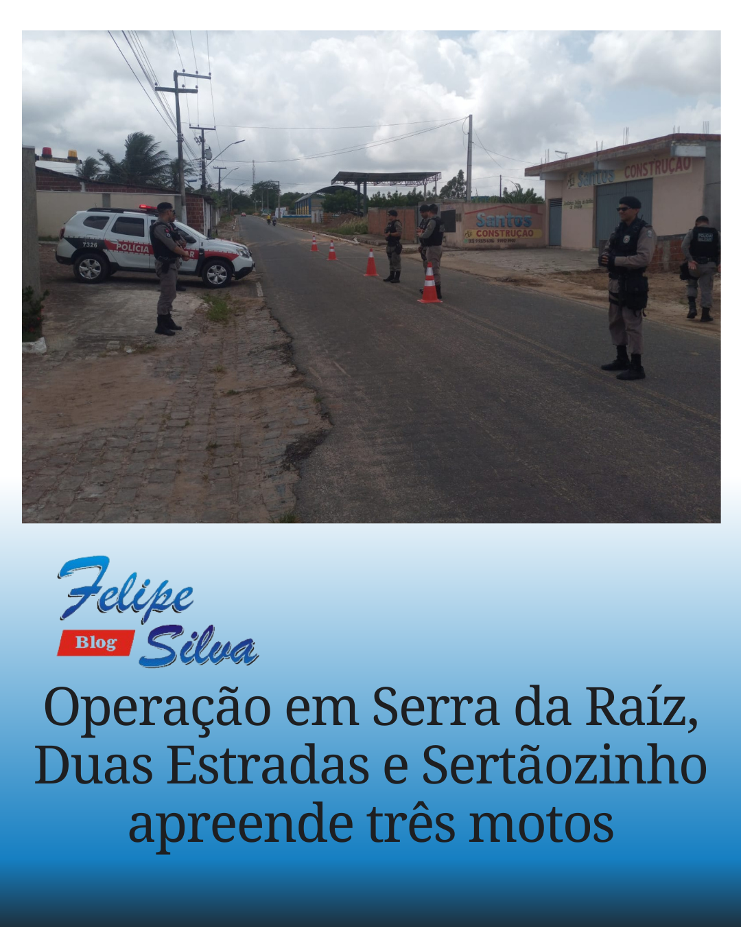 Operação em Serra da Raíz, Duas Estradas e Sertãozinho apreende três motos