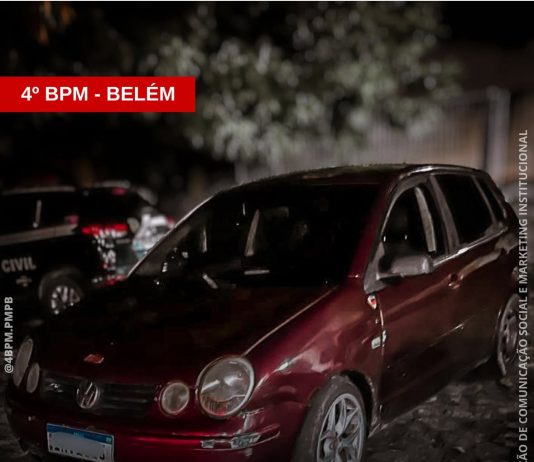 Ação rápida da PM recupera veículo roubado em Belém