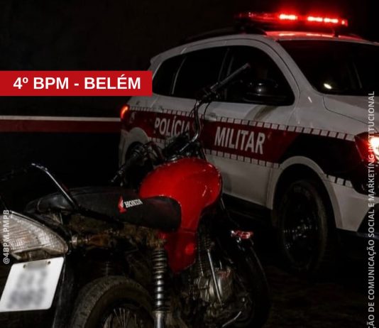 Polícia apreende motocicleta com sinais de adulteração, em Belém