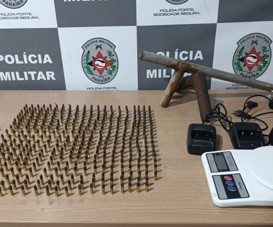 Mais de 400 munições são apreendidas em ação dentro de comunidade