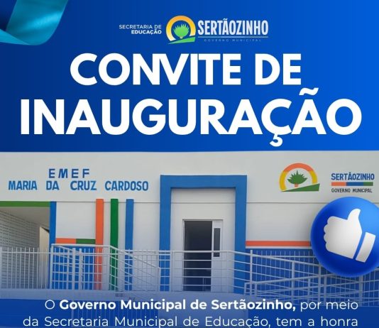 Prefeitura de Sertãozinho inaugura duas escolas nesta sexta-feira