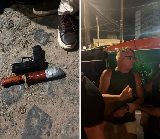 Homem armado tenta invadir comitê de Ricardo Coutinho, faz ameaças e é preso em flagrante